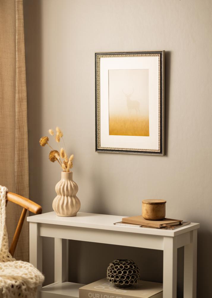 Kehys Drottningholm Hopeanvärinen II