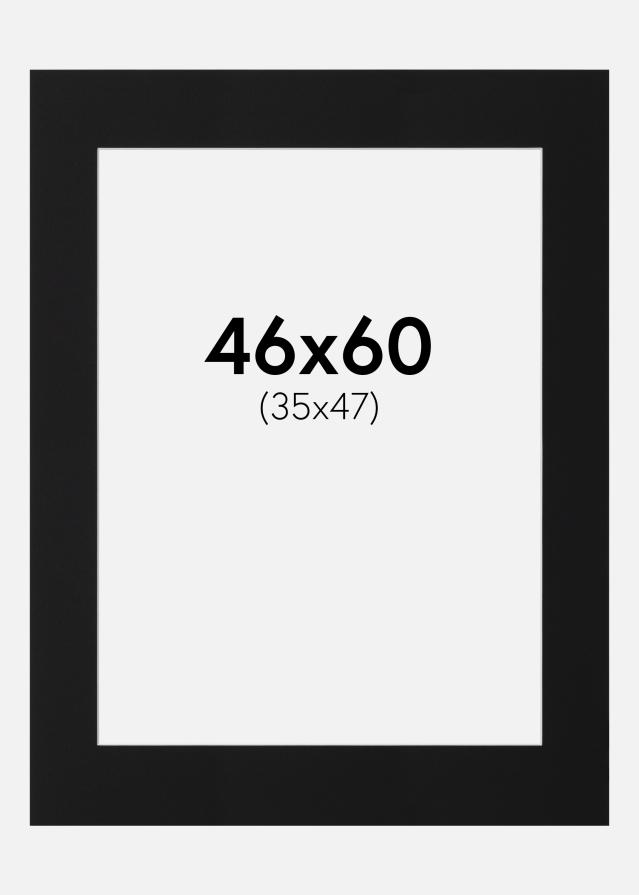 Paspatuuri Musta Standard (Valkoinen keskus) 46x60 cm (35x47)