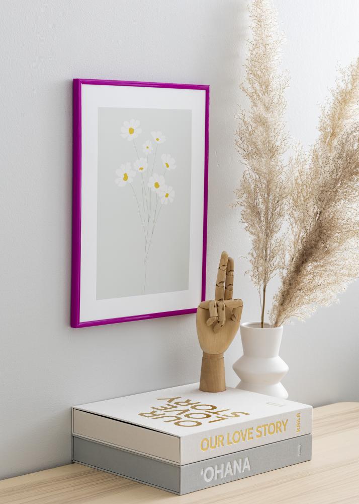 Kehys New Lifestyle Fuksia 30x40 cm - Paspatuuri Musta 21x29,7 cm (A4)