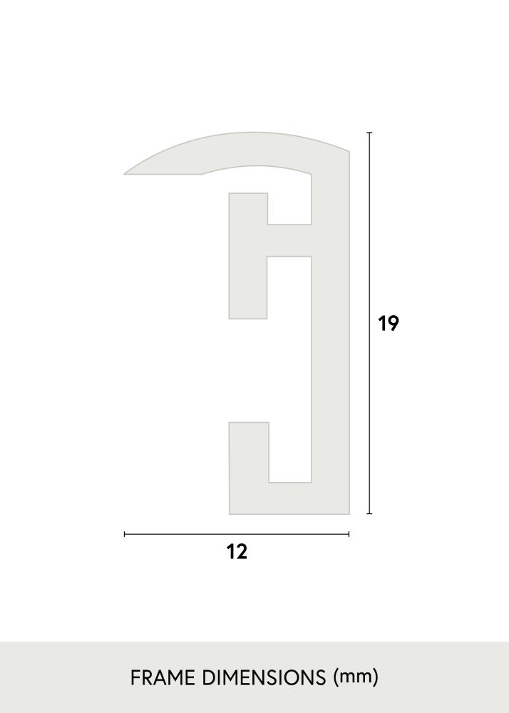 Kehys Victoria Akryylilasi Musta 70x100 cm