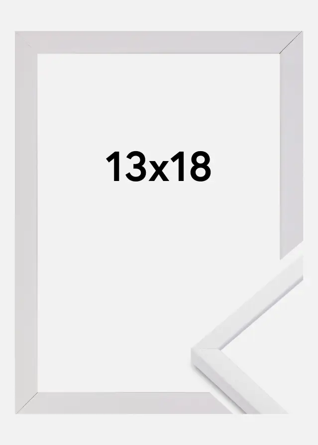Kehys E-Line Akryylilasi Valkoinen 13x18 cm
