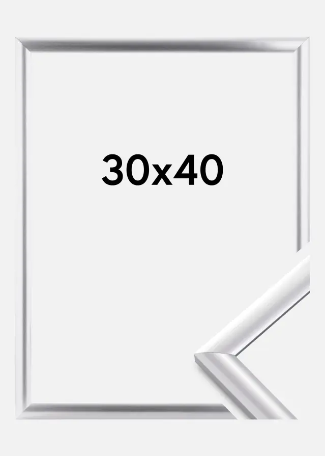 Kehys Trendstyle Hopeanvärinen 30x40 cm