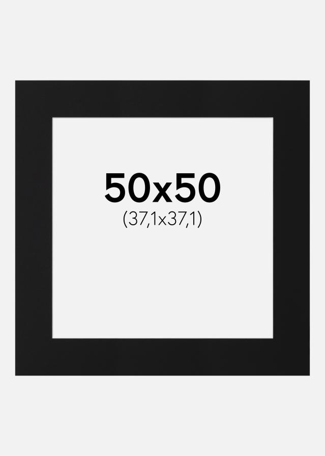 Paspatuuri Musta Standard (Valkoinen keskus) 50x50 cm (37,1x37,1)