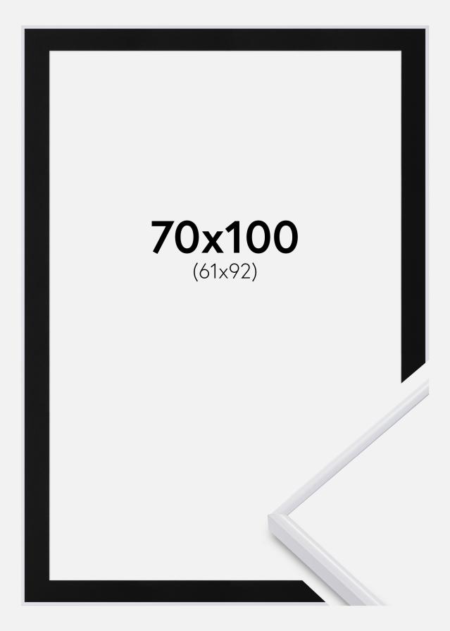 Kehys Visby Musta 70x100 cm - Passepartout Musta 62x93 cm
