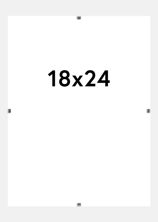 Klipsikehys Matta heijastamaton lasi 18x24 cm