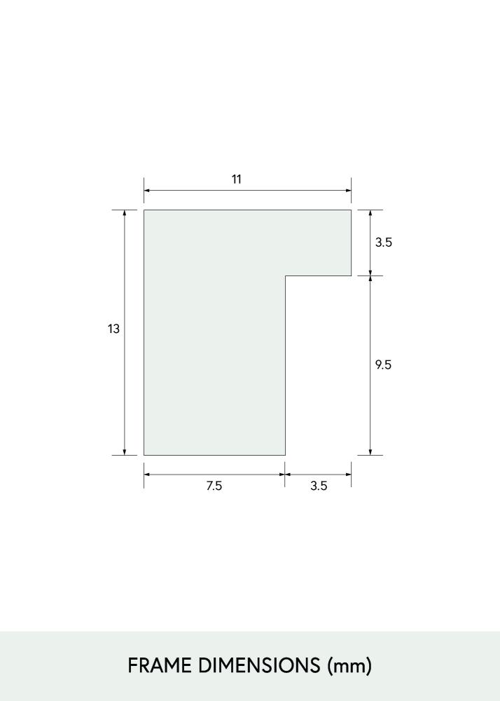 Kehys Kapea Tammi Akryylilasi 32x32 cm