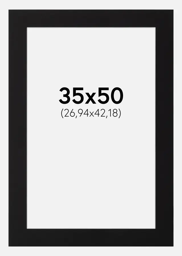 Paspatuuri Canson Musta (Valkoinen keskus) 35x50 cm (26,94x42,18)
