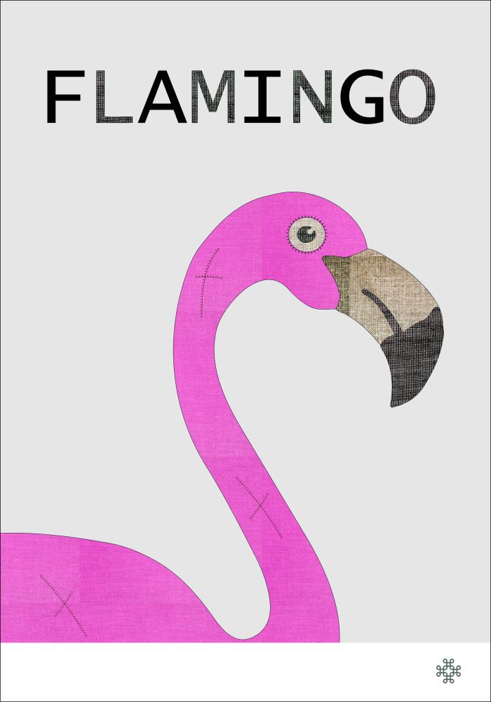 Fabric flamingo Juliste