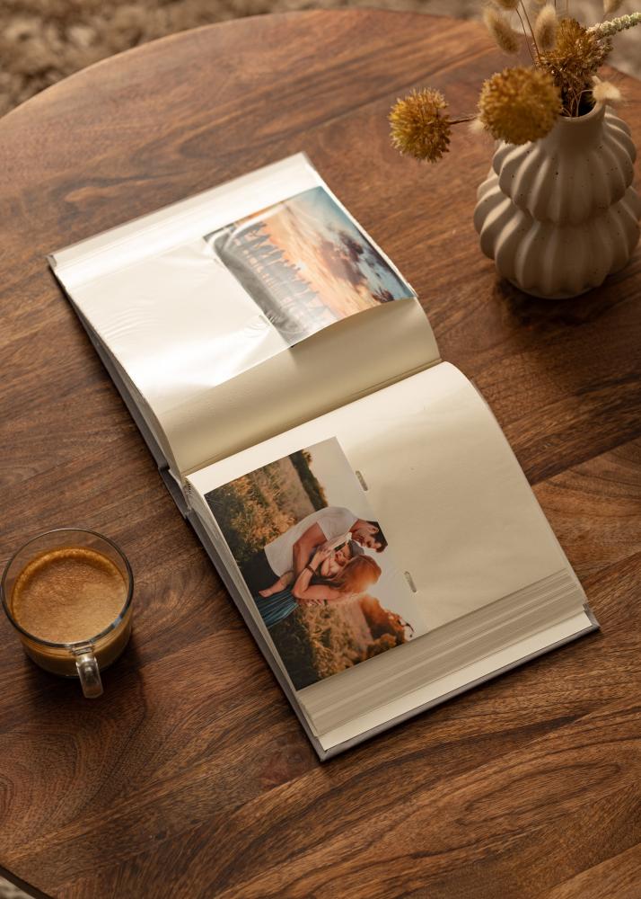 Memories Linen Albumi Tummanharmaa - 200 kuvaa koossa 10x15 cm