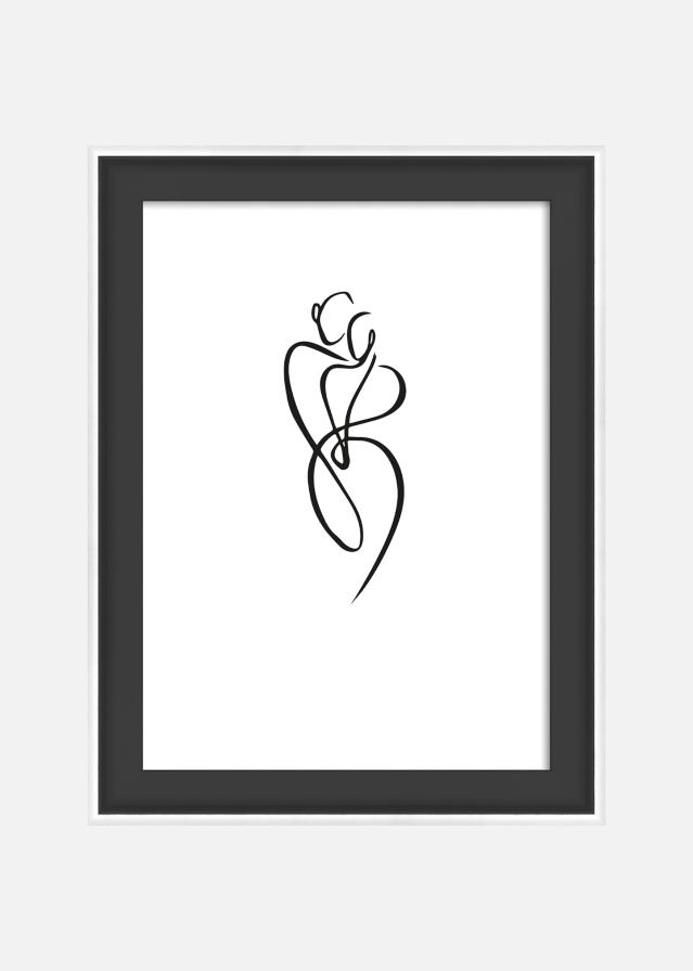 Kehys Silhouette Musta 10x15 cm