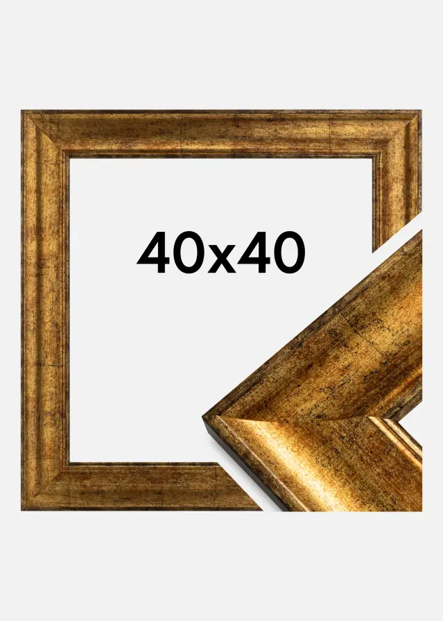 Kehys Saltsjöbaden Kullanvärinen 40x40 cm