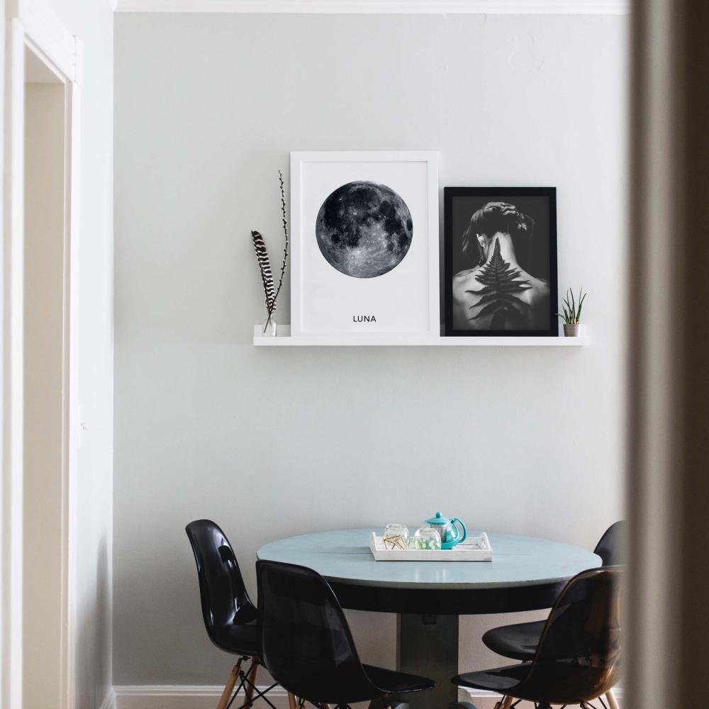 Tauluhylly Valkoinen 110 cm