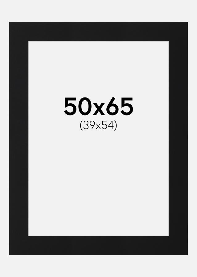 Paspatuuri Musta Standard (Valkoinen keskus) 50x65 cm (39x54)