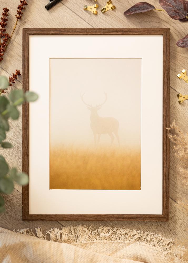 Kehys Ares Akryylilasi Saksanpähkinä 28x35 cm