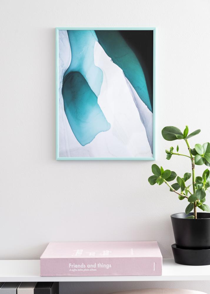 Kehys New Lifestyle Turkoosi 30x40 cm - Passepartout Musta 20x30 cm