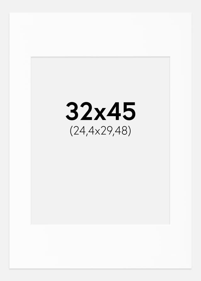 Paspatuuri Canson Valkoinen (Valkoinen keskus) 32x45 cm (24,4x29,48)