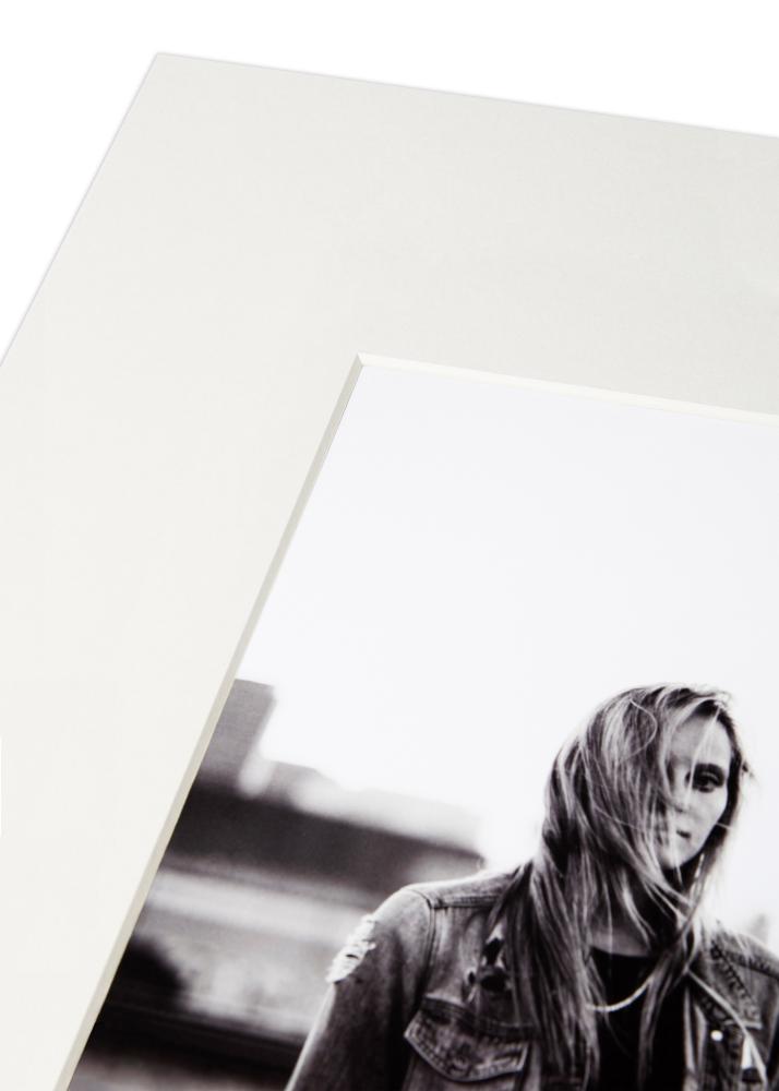 Paspatuuri XL Valkoinen (Valkoinen keskus) 40x50 cm (20x28,7 - A4)