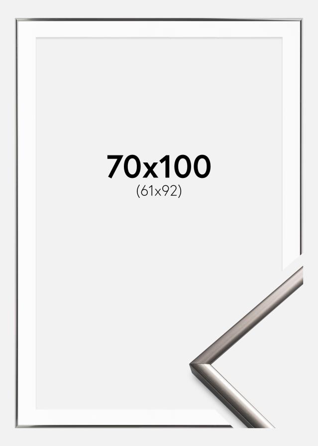 Kehys New Lifestyle Teräs 70x100 cm - Passepartout Valkoinen 62x93 cm