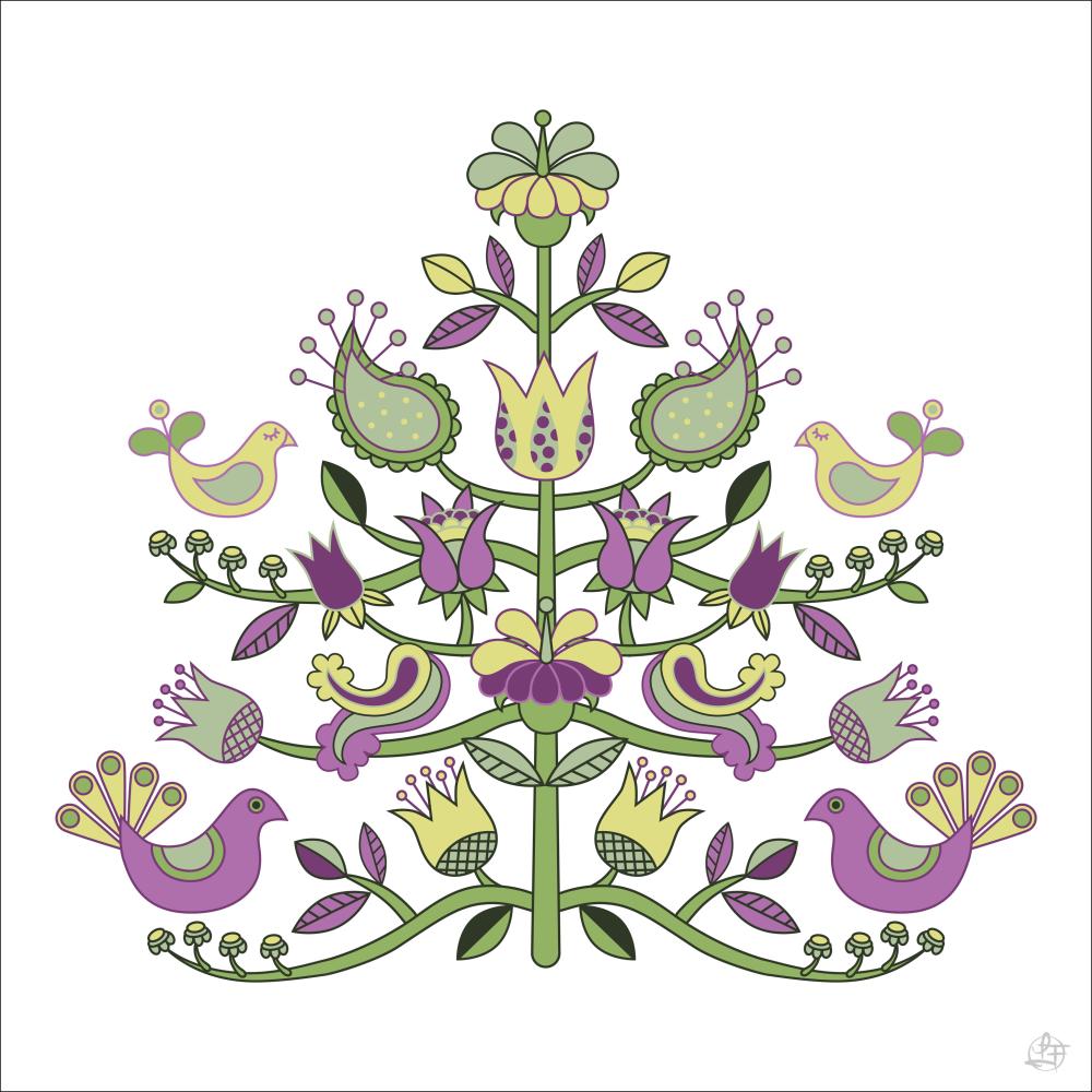 Kurbits tree green Juliste