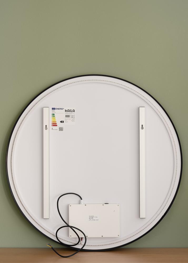 KAILA Peili Circle LED Musta 80 cm Ø