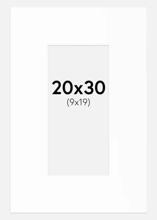 Paspatuuri Canson Valkoinen (Valkoinen keskus) 20x30 cm (9x19)