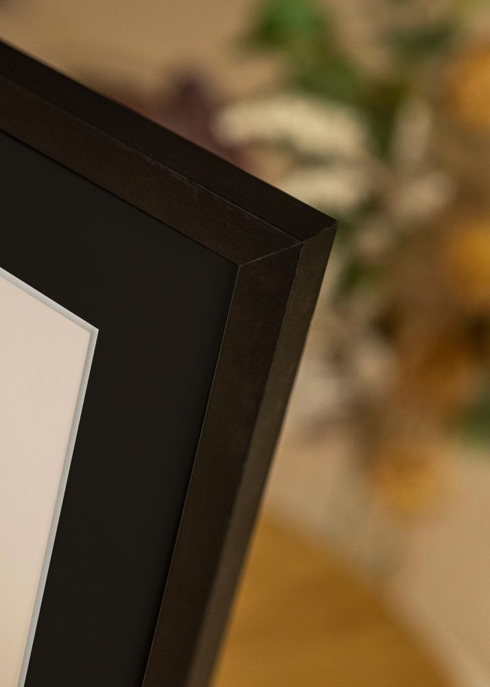 Kehys Selection Musta 40x50 cm - Passepartout Musta 29,7x42 cm (A3)