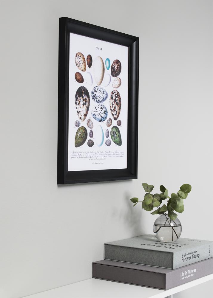 Kehys Öjaren Musta 70x100 cm - Passepartout Musta 59,4x84 cm (A1)