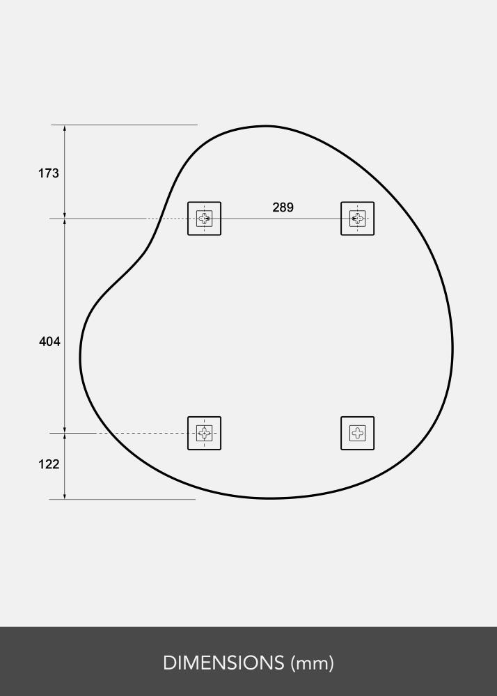 Peili Radiance 70x70 cm