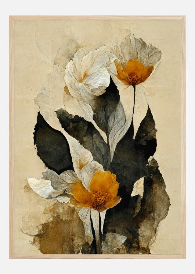 Yellow Paper Flowers Juliste