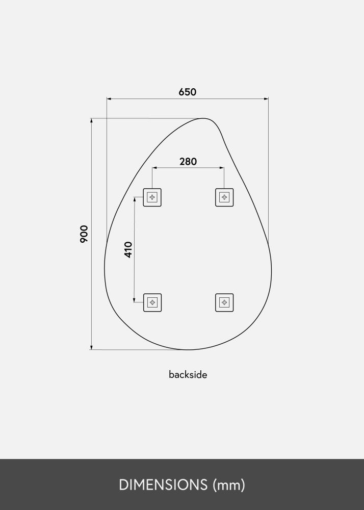 KAILA Peili Deluxe Drop 65x90 cm