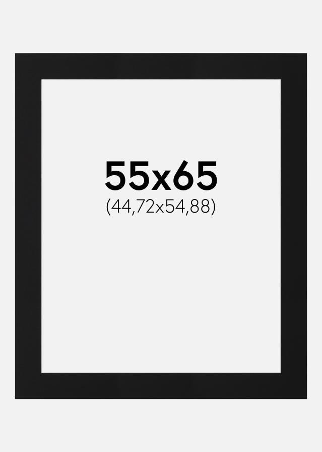 Paspatuuri Musta Standard (Valkoinen keskus) 55x65 cm (44,72x54,88)