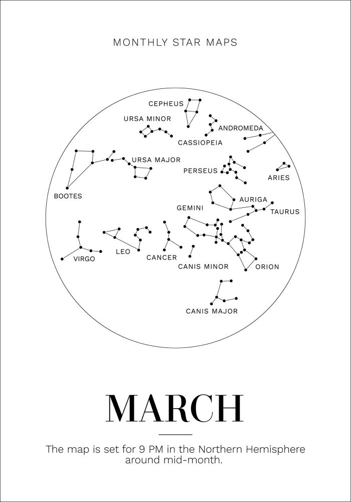 Monthly star March Juliste