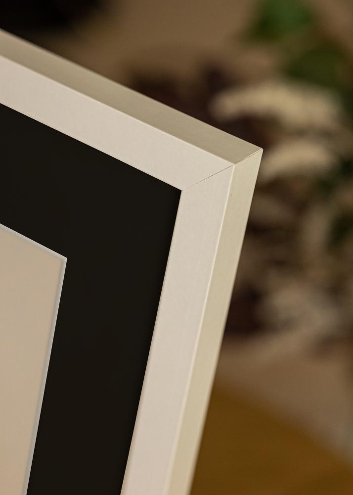 Kehys Selection Valkoinen 70x100 cm - Passepartout Musta 62x93 cm
