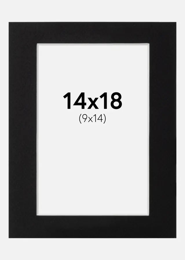 Paspatuuri Canson Musta (Valkoinen keskus) 14x18 cm (9x14)