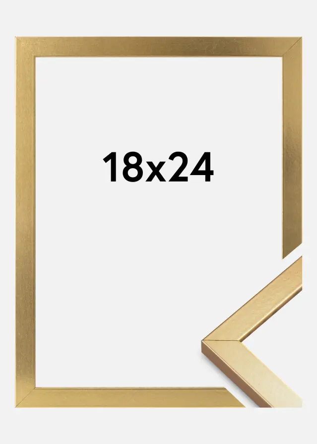 Kehys Minerva Akryylilasi Kulta 18x24 cm