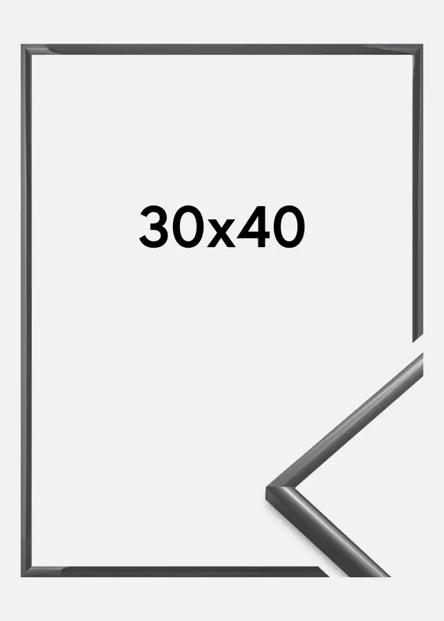 Kehys New Lifestyle Akryylilasi Tummanharmaa 30x40 cm