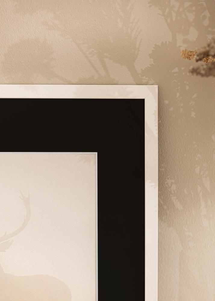 Kehys Edsbyn Valkoinen 40x60 cm - Paspatuuri Musta 30x50 cm