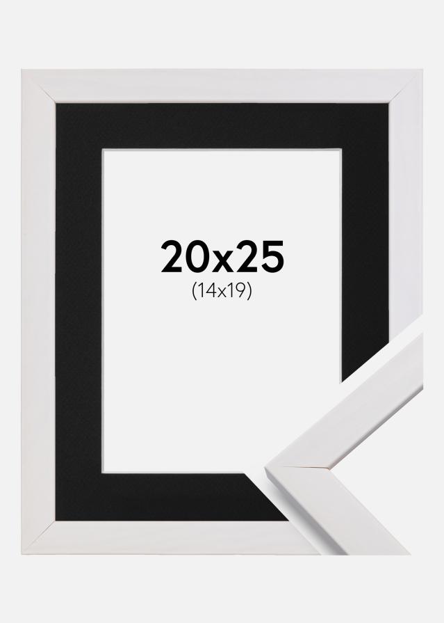 Kehys Stilren Valkoinen 20x25 cm - Paspatuuri Musta 15x20 cm