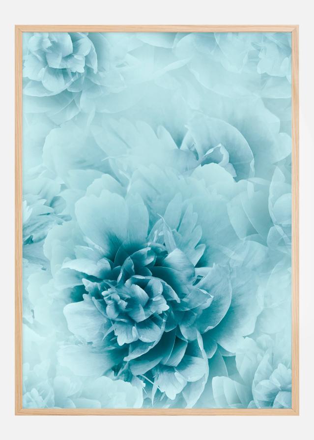 Turquoise flowers Juliste