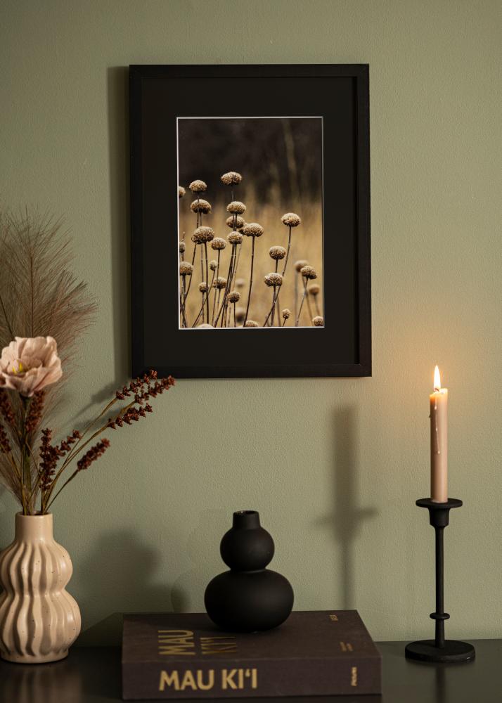 Kehys Selection Musta 40x50 cm - Passepartout Musta 29,7x42 cm (A3)
