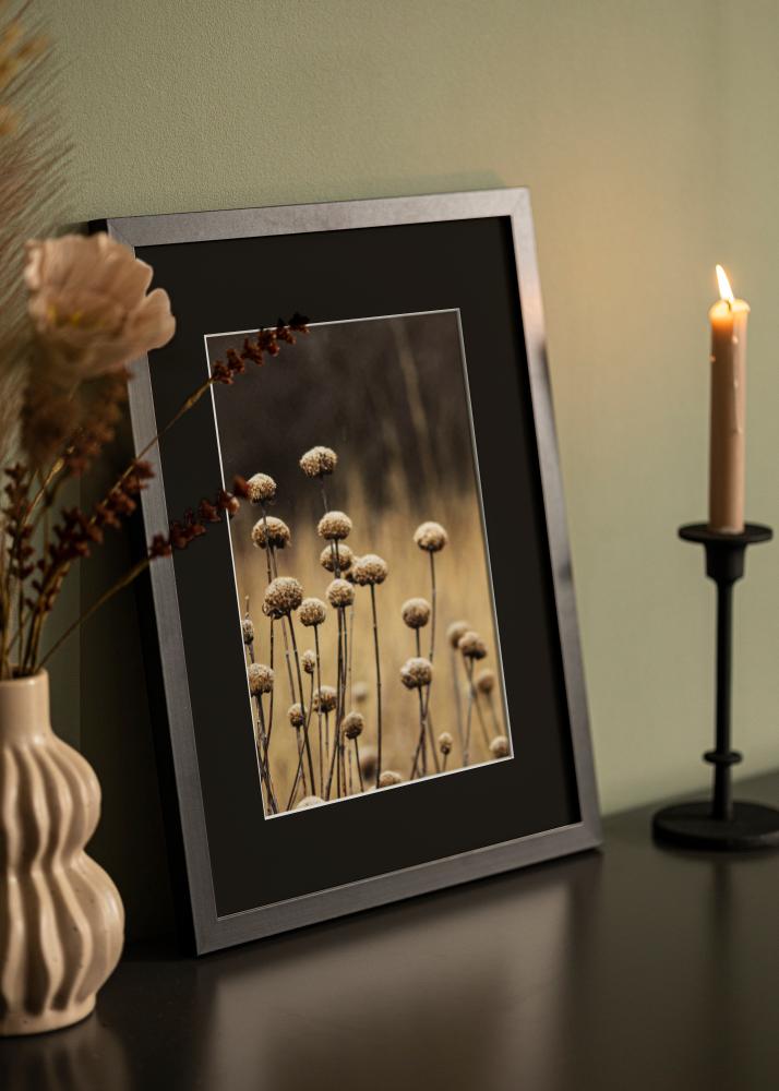 Kehys Selection Musta 40x50 cm - Passepartout Musta 29,7x42 cm (A3)