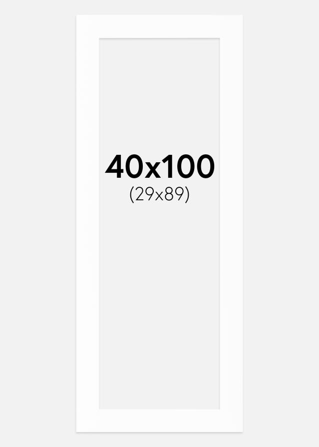 Paspatuuri Canson Valkoinen (Valkoinen keskus) 40x100 cm (29x89)