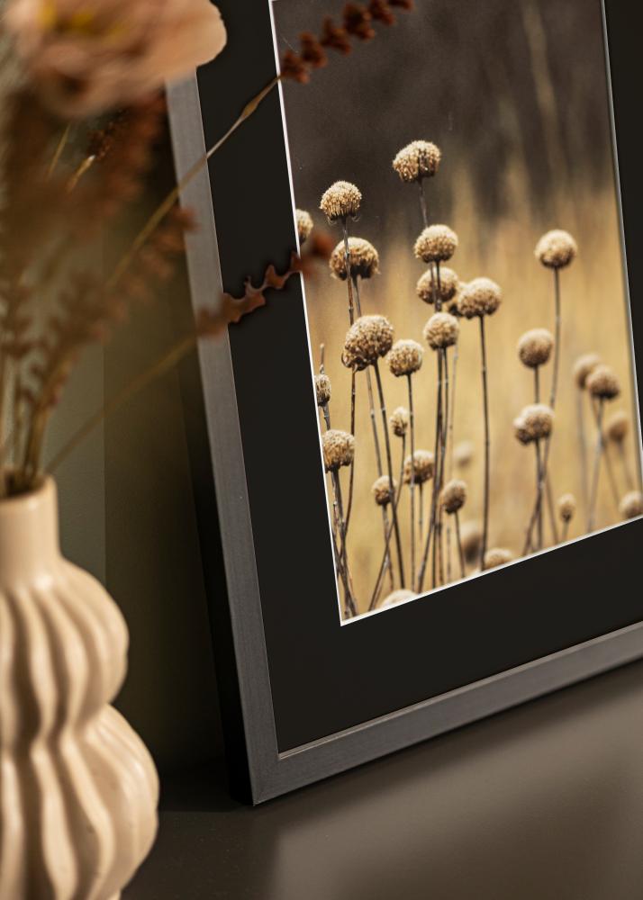 Kehys Selection Musta 40x50 cm - Passepartout Musta 29,7x42 cm (A3)