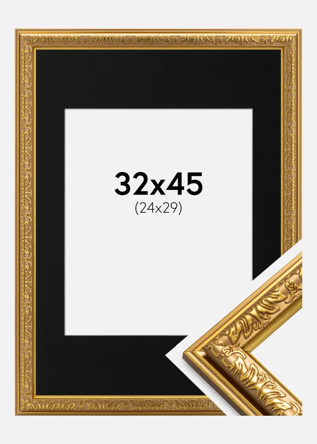 Kehys Nostalgia Kulta 32x45 cm - Paspatuuri Musta 25x30 cm