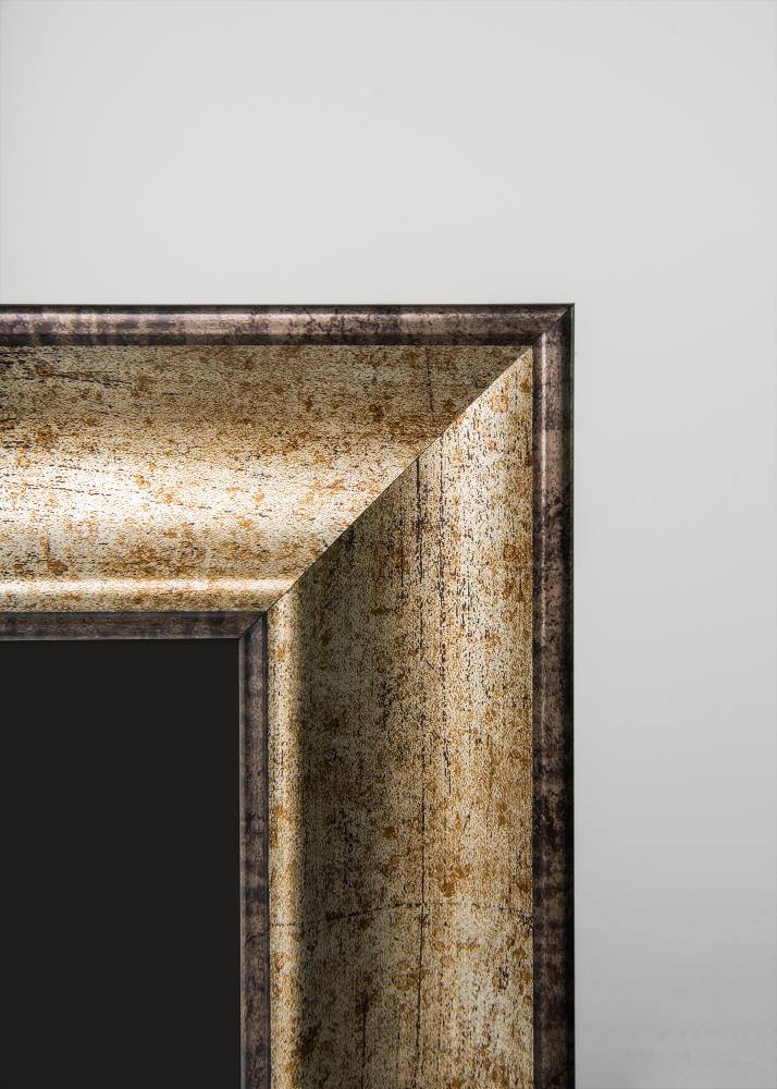 Kehys Saltsjöbaden Antiikin kulta 35x50 cm - Passepartout Musta 24x30 cm