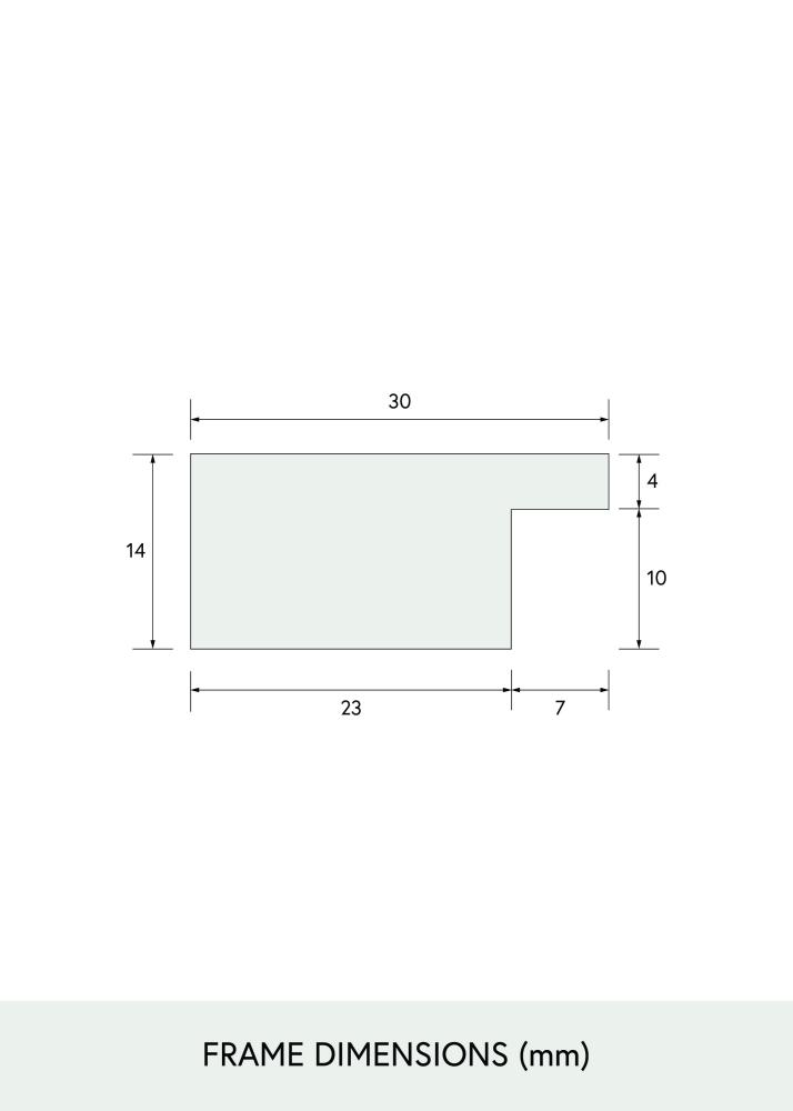 BGA Select Wide Akryylilasi Musta 70x100 cm