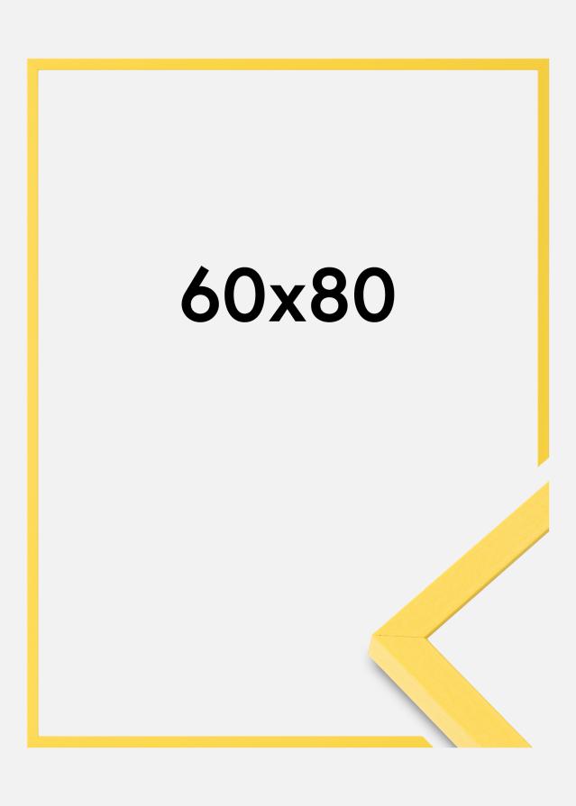 Colorful Akryylilasi Keltainen 60x80 cm