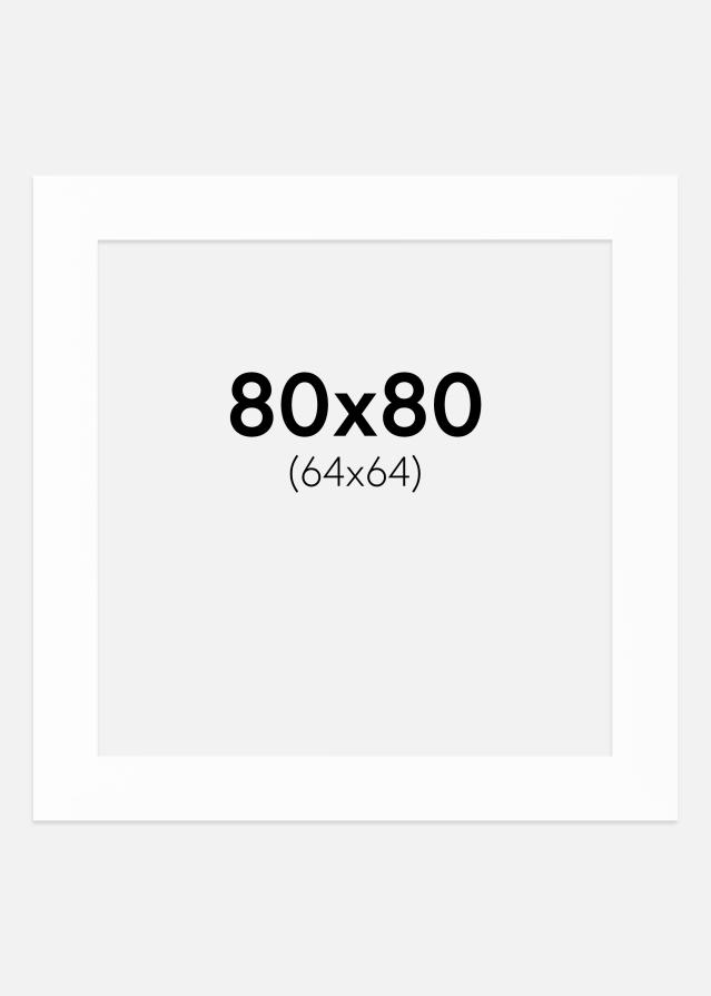 Paspatuuri Valkoinen (Valkoinen keskus) 80x80 cm (64x64)