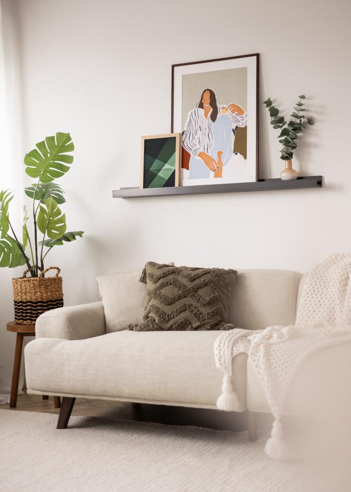 KAILA Tauluhylly Musta 120 cm