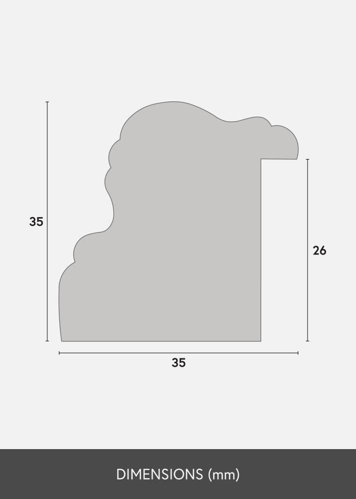 Kehys Mars Kulta - Vapaavalintainen Koko